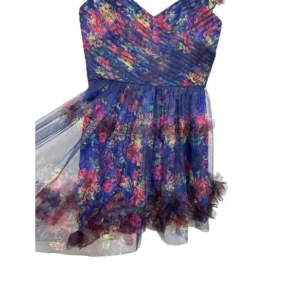 knee length dresses for ladies Ephemera Women's Bonbon Stripe Garland Mini Dress
